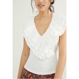 Anthropologie Porridge Jodi Eyelet Top